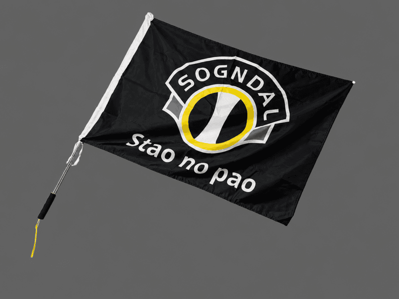 Stort supportarflagg 70x100cm